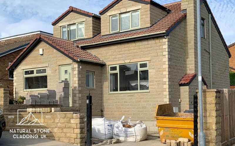 140mm coursed natural stone Yorkshire stone cladding Leeds UK 10 140mm coursed natural stone Yorkshire stone cladding Leeds UK 10