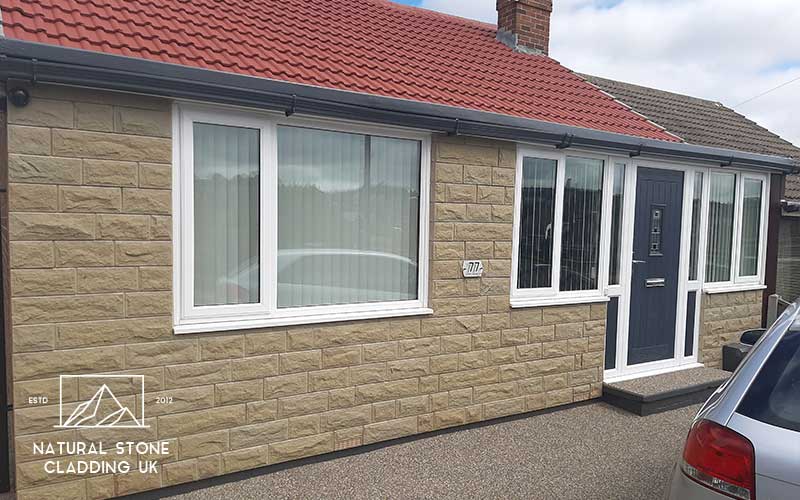140mm coursed natural stone Yorkshire stone cladding Leeds UK 3 140mm coursed natural stone Yorkshire stone cladding Leeds UK 3